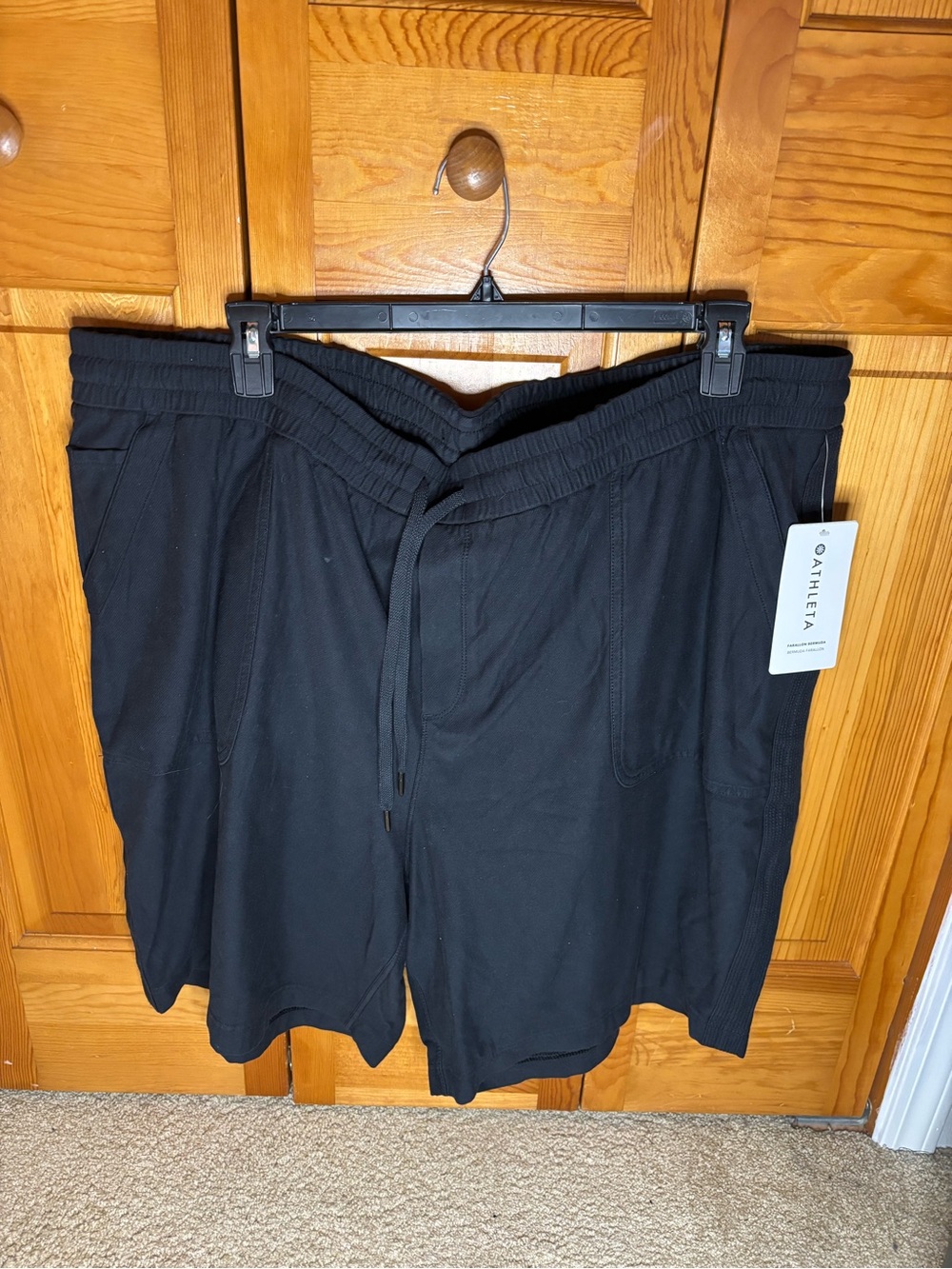 Athleta Black Women's Athletic Drawstring Shorts